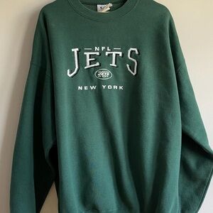 NFL New York Jets Green Crewneck Sweater Vintage